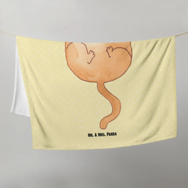 Babydecke Katze Umarmen