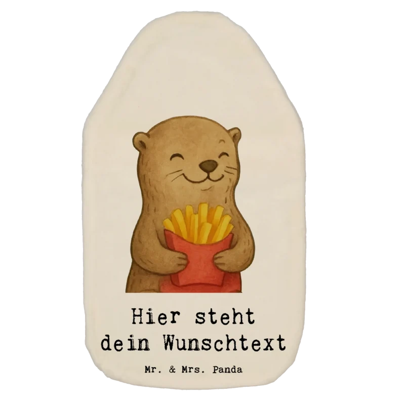Personalisierte Wärmflasche Otter Pommes