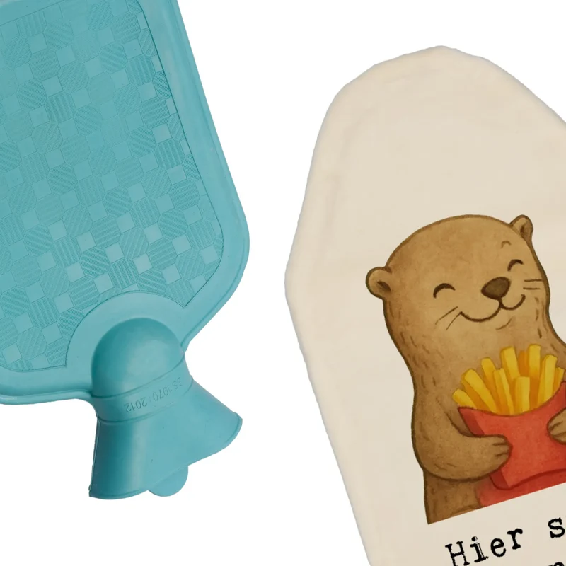 Personalisierte Wärmflasche Otter Pommes