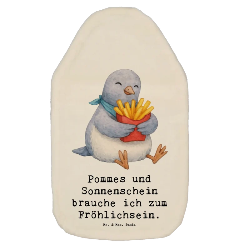 Wärmflasche Taube Pommes