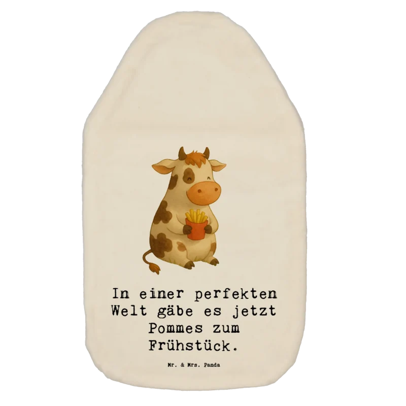 Wärmflasche Kuh Pommes