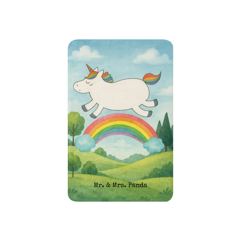 Sherpa Kuscheldecke Einhorn Regenbogen Design