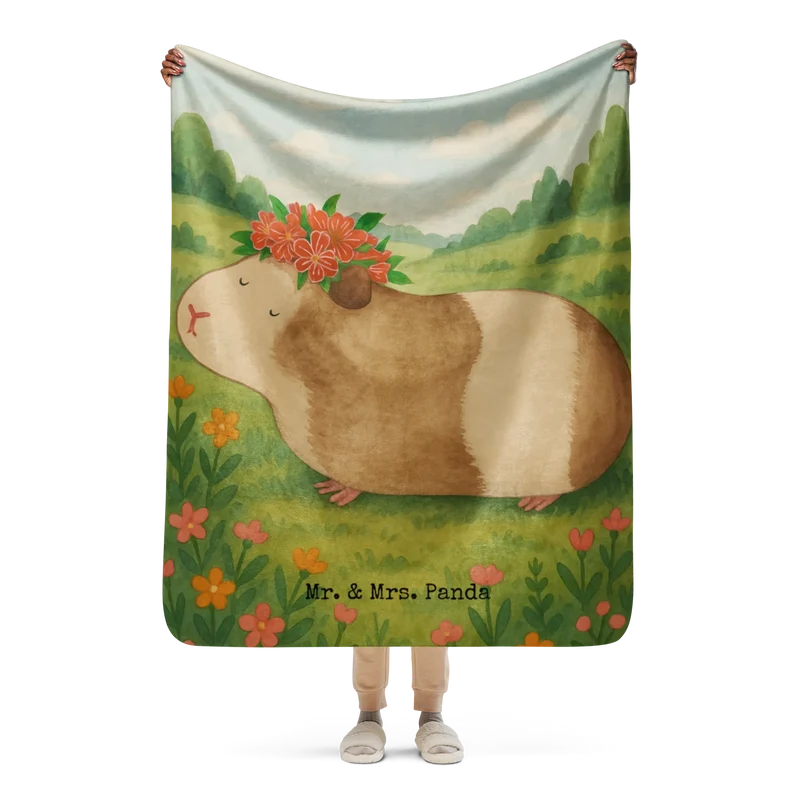 Sherpa Kuscheldecke Meerschweinchen Weisheit Design
