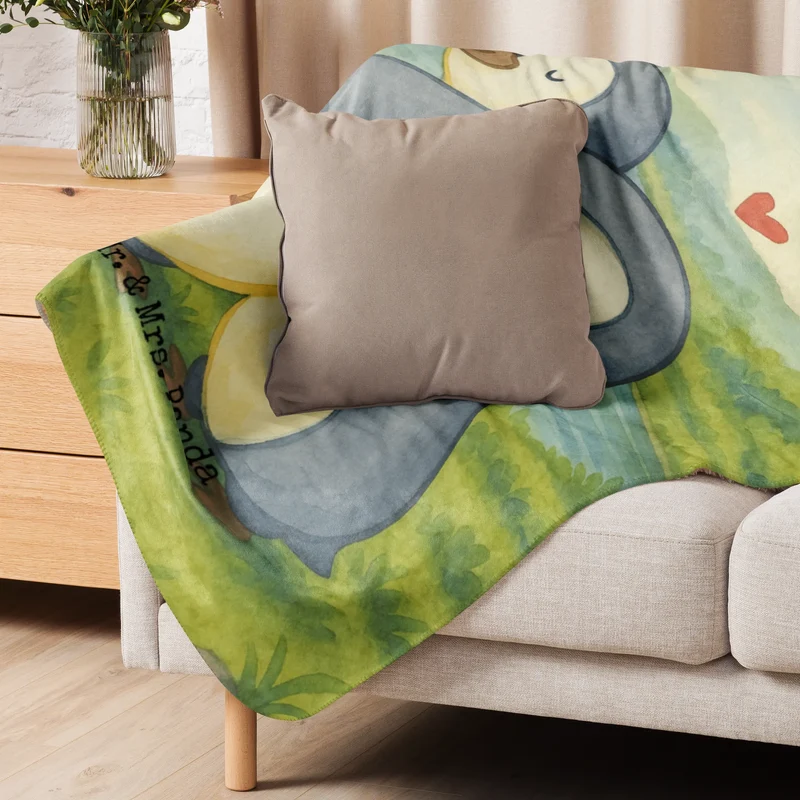 Sherpa Kuscheldecke Pinguine Kuscheln Design
