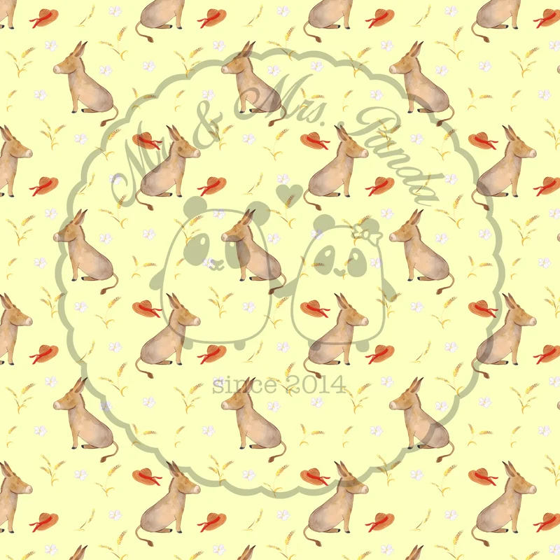 Nackenkissen Esel Muster