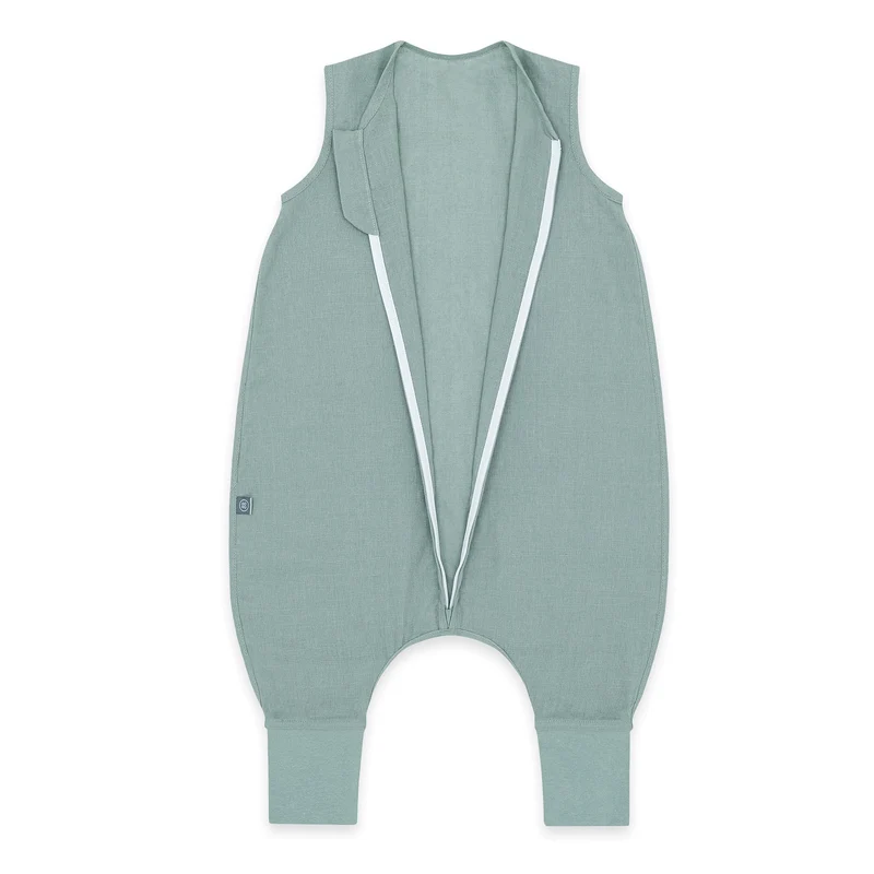 Leinen Schlafsack mit Füßen 0.5 TOG Essential Mint