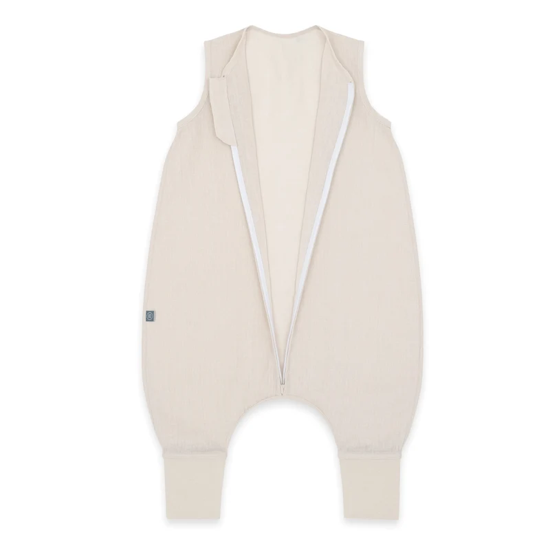 Leinen Schlafsack mit Füßen 0.5 TOG Beige