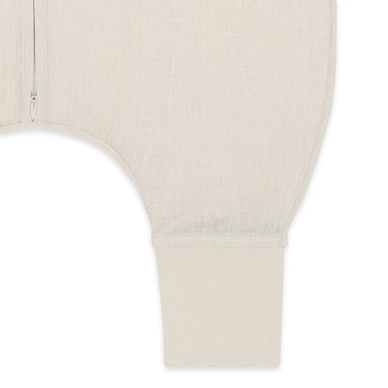 Leinen Schlafsack mit Füßen 0.5 TOG Beige