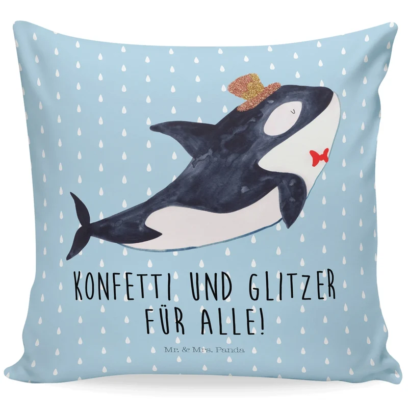 40x40 Kissen Orca Zylinder