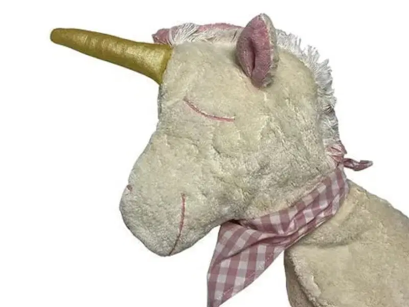 Bio Kuschelkissen Einhorn XXL aus Baumwolle – Spelzfüllung, GOTS