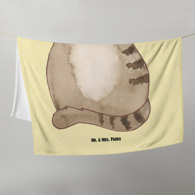 Babydecke Katze Sitzen