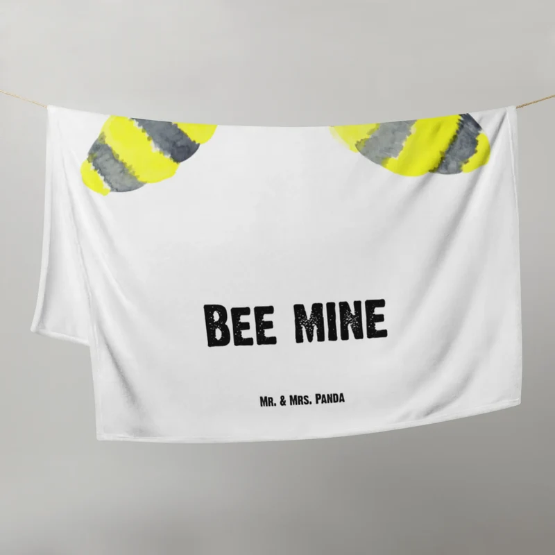 Babydecke Biene Liebe