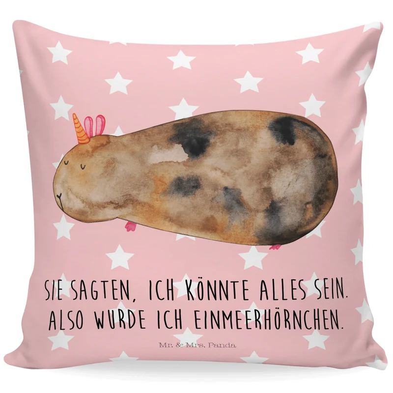 40x40 Kissen Einhorn Meerschweinchen