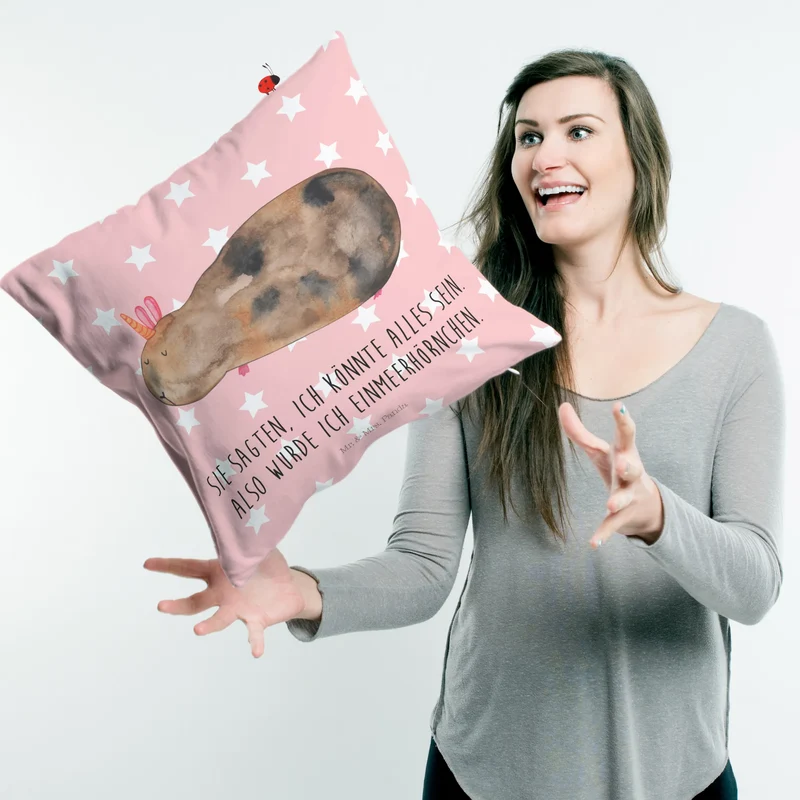 40x40 Kissen Einhorn Meerschweinchen