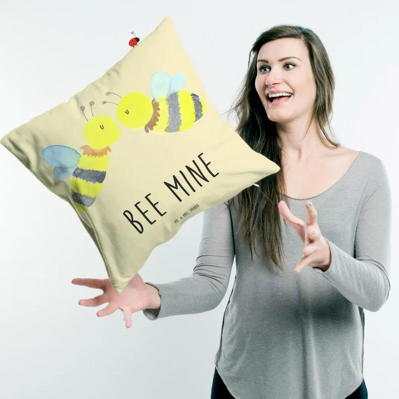 40x40 Kissen Biene Liebe