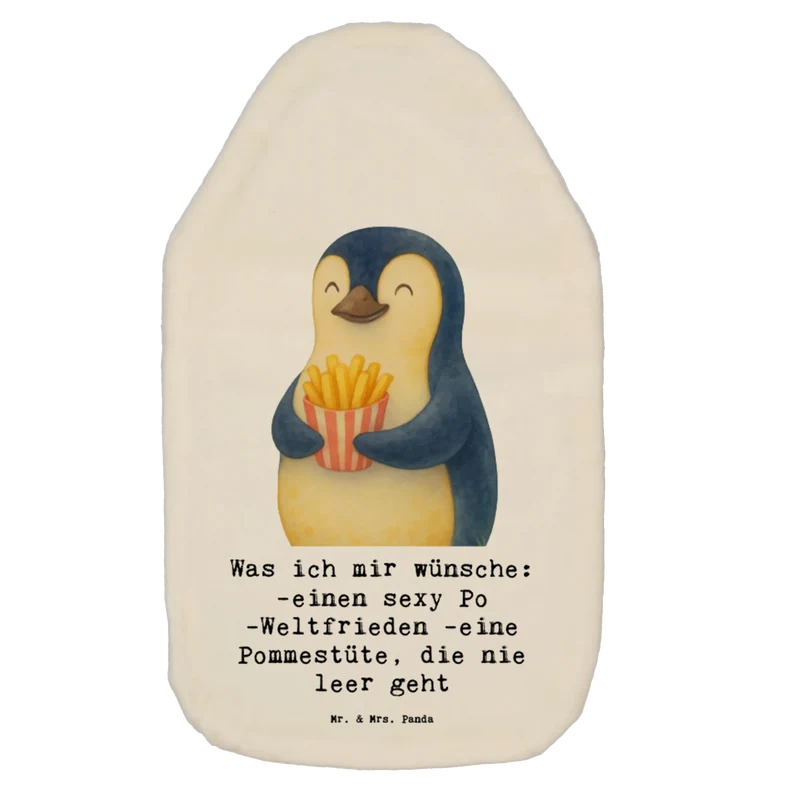 Wärmflasche Pinguin Frühling Pommes