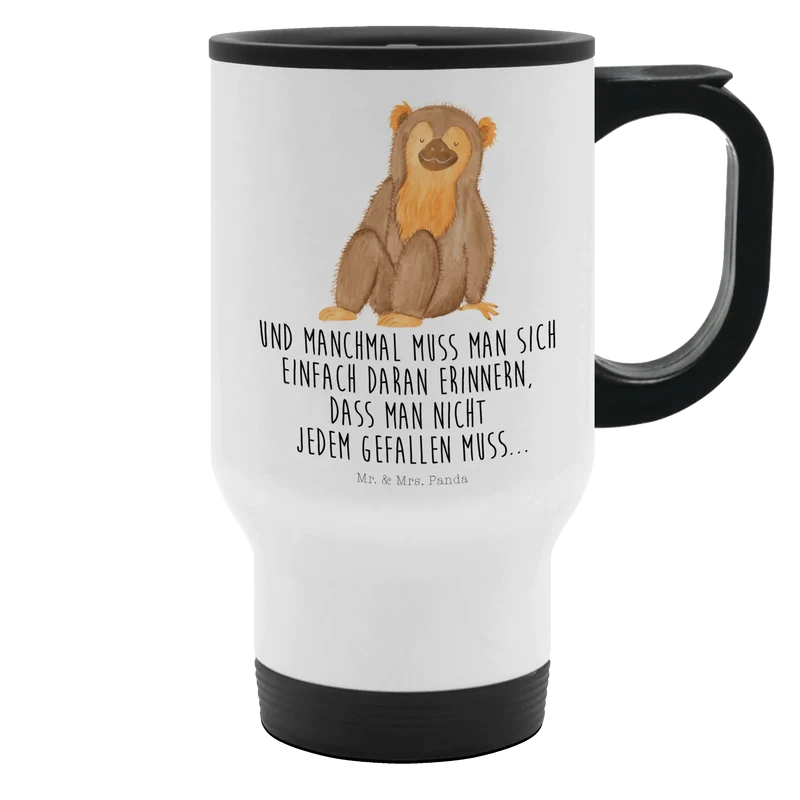 Thermobecher Affe