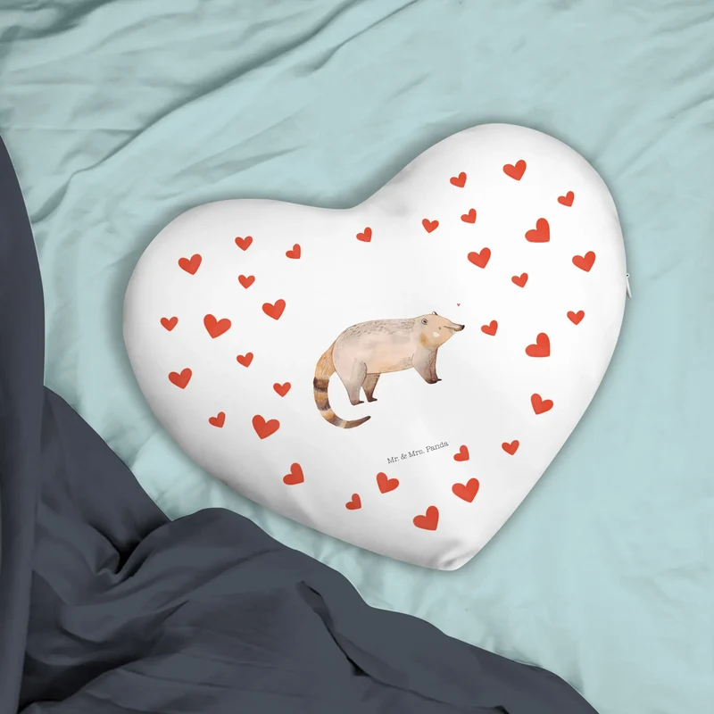 Herzkissen Nasenbär