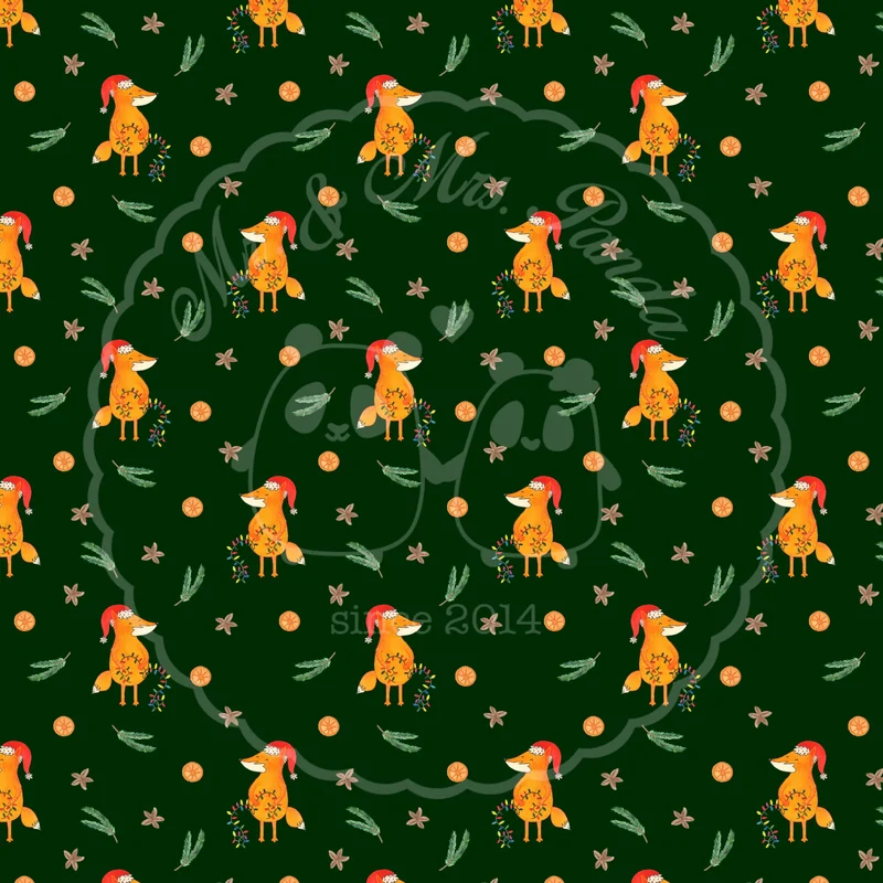 Nackenkissen Fuchs Weihnachten Muster