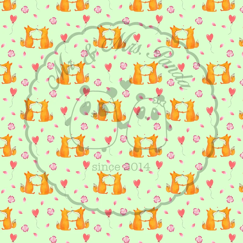 Nackenkissen Füchse Liebe Muster