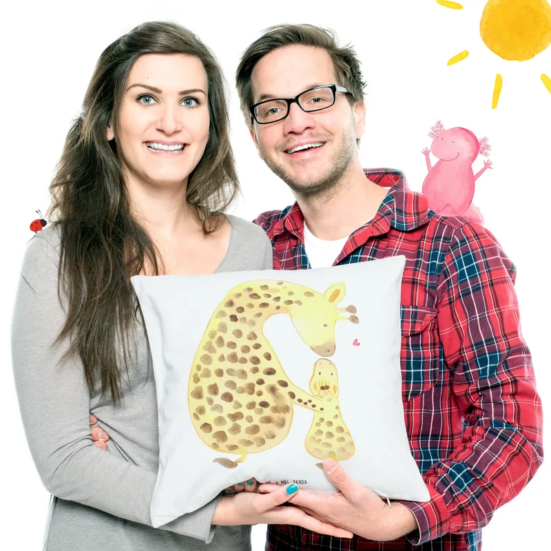 40x40 Kissen Giraffe Kind