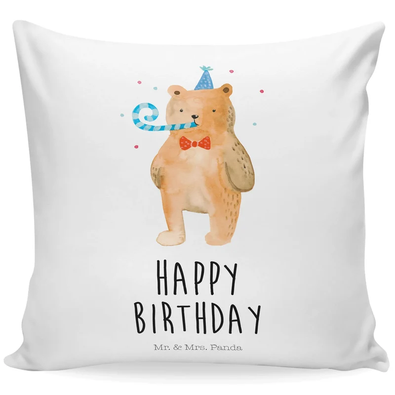 40x40 Kissen Bär Geburtstag