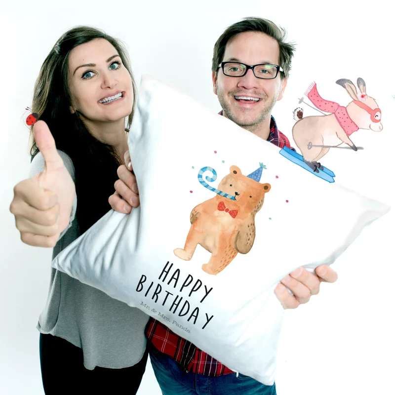 40x40 Kissen Bär Geburtstag