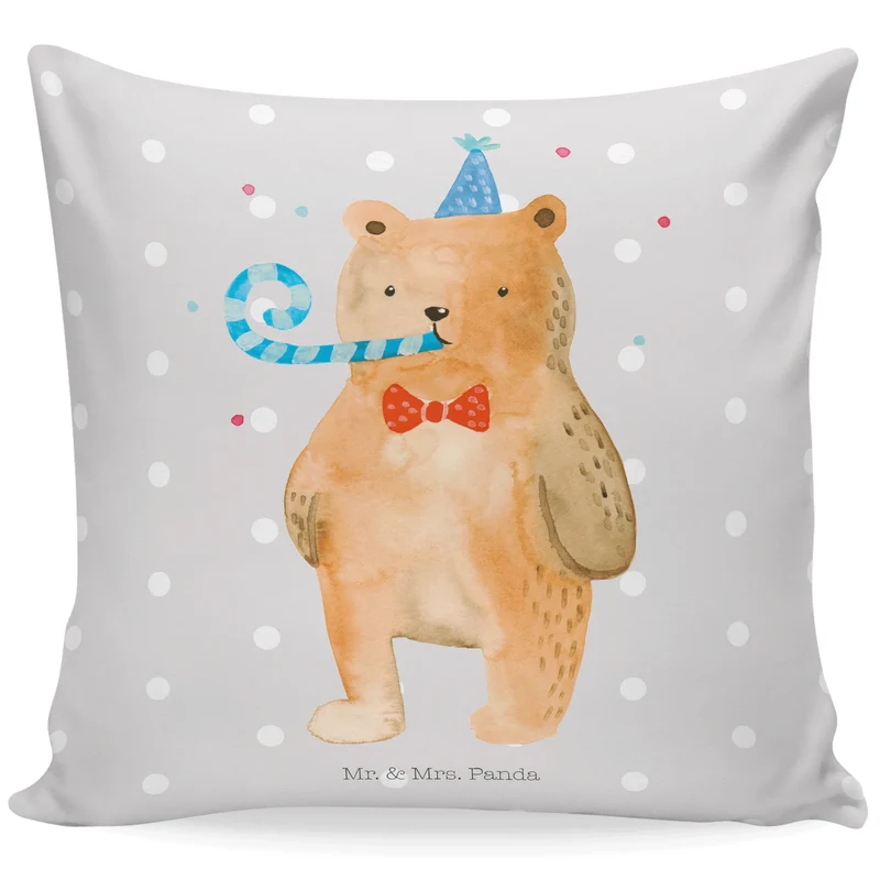 40x40 Kissen Bär Geburtstag