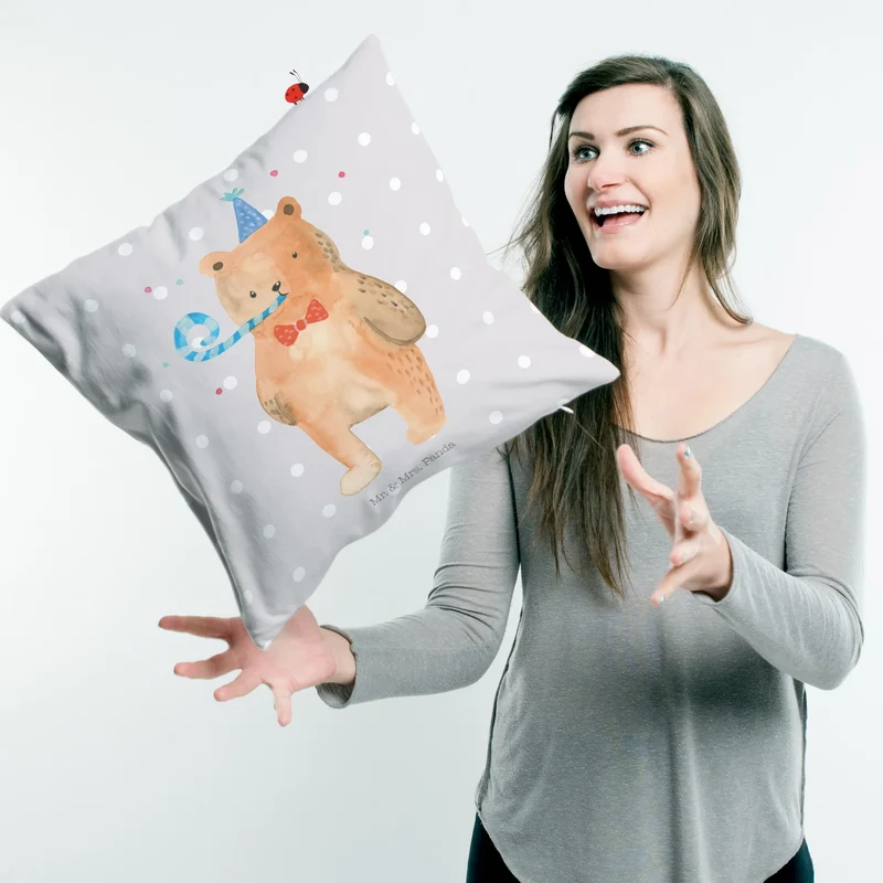 40x40 Kissen Bär Geburtstag