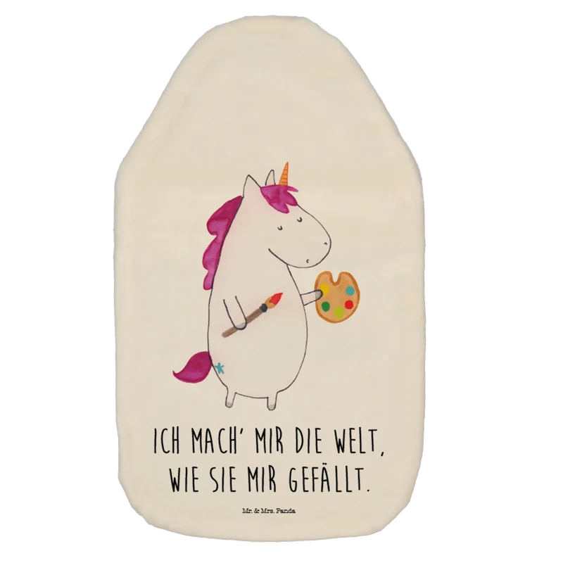 Wärmflasche Einhorn Künstler