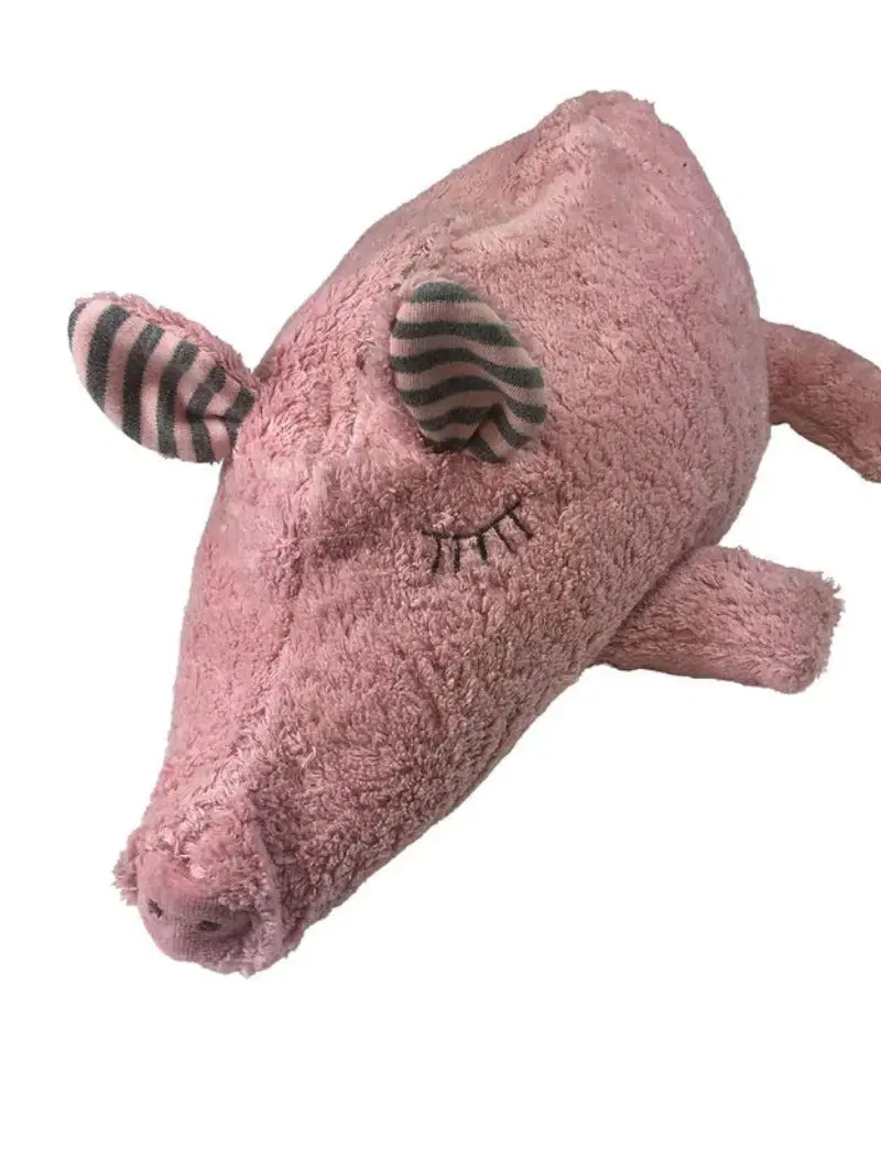 Bio Kuschelkissen Schwein aus Baumwolle – Spelzfüllung, GOTS