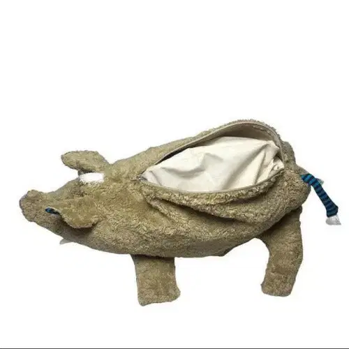 Bio Kuschelkissen Wildschwein aus Baumwolle – Spelzfüllung, GOTS