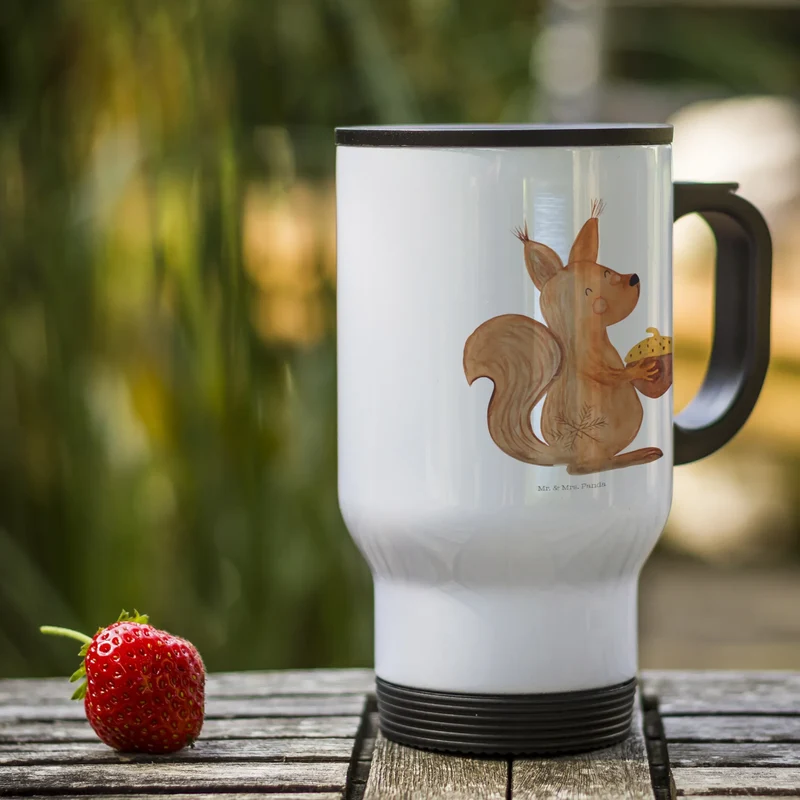 Thermobecher Eichhörnchen Weihnachtszeit