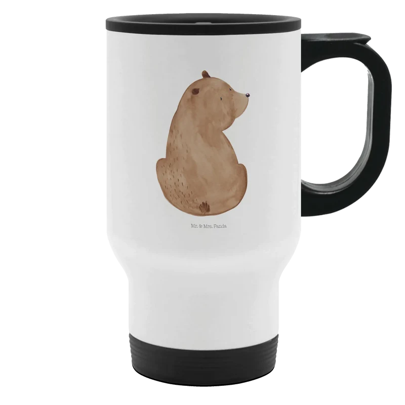 Thermobecher Bär Schulterblick