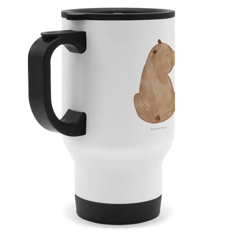 Thermobecher Bär Schulterblick