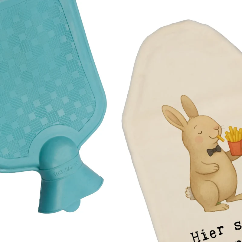 Personalisierte Wärmflasche Hase Pommes