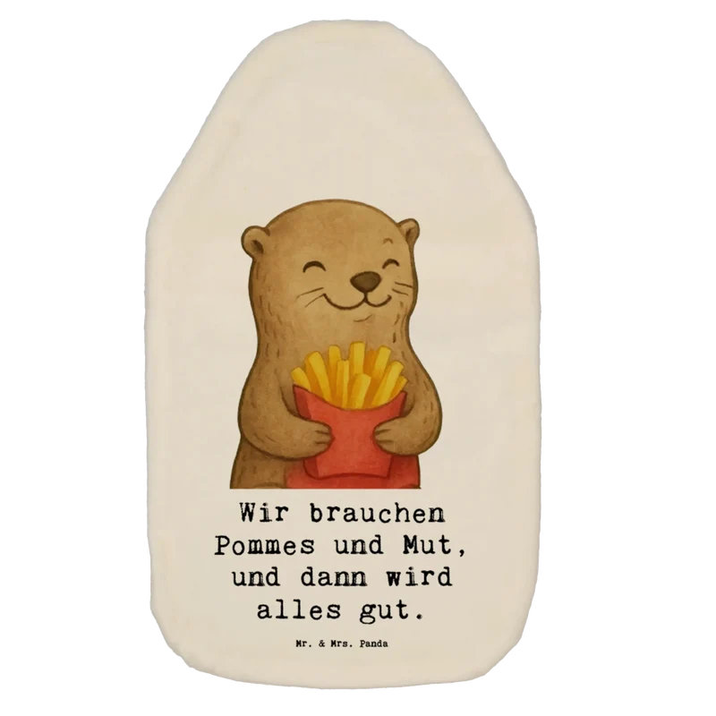 Wärmflasche Otter Pommes