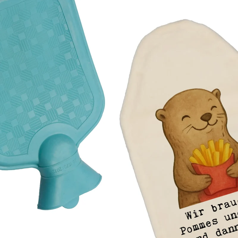 Wärmflasche Otter Pommes