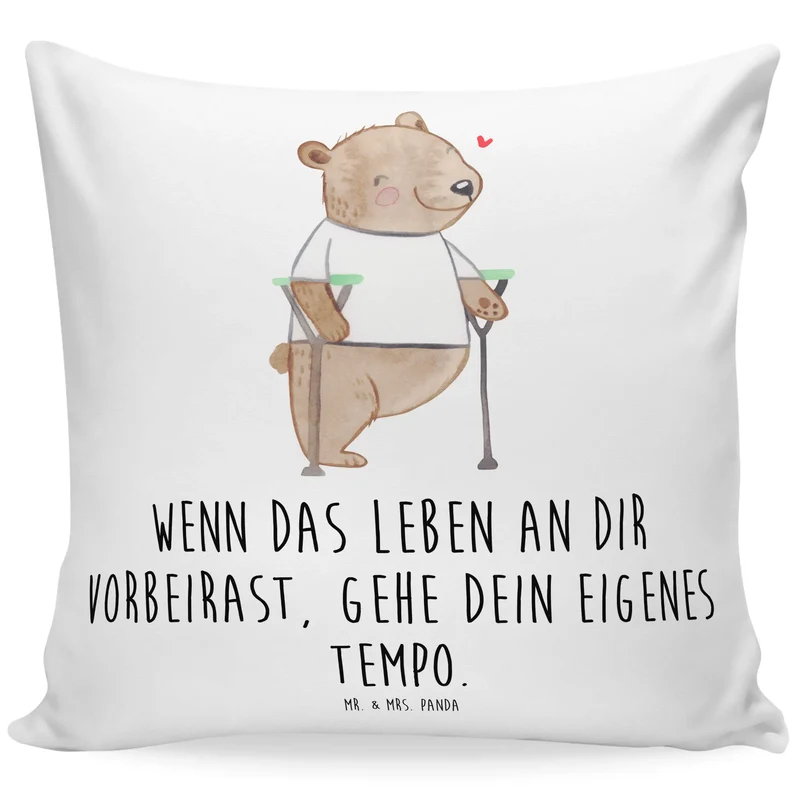 40x40 Kissen Bär Beinamputation