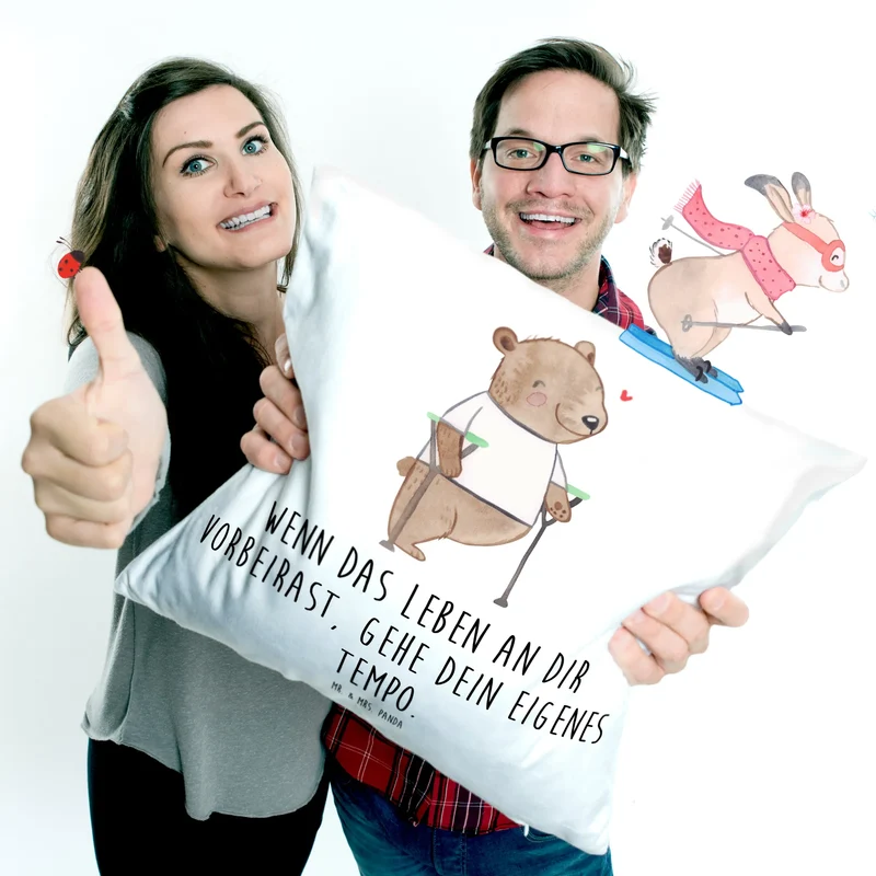 40x40 Kissen Bär Beinamputation