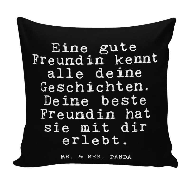 40x40 Kissen Eine gute Freundin kennt...