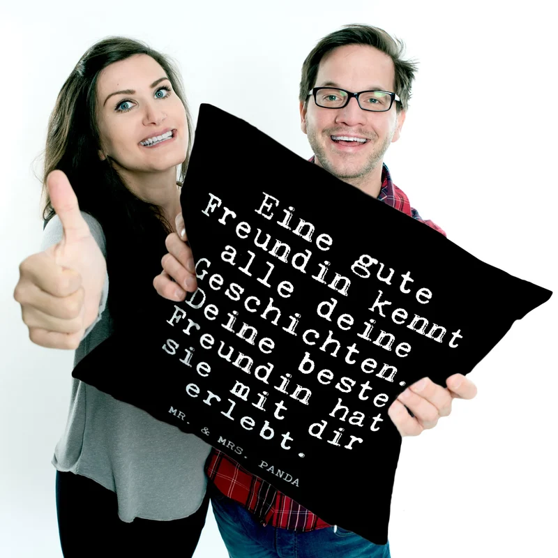 40x40 Kissen Eine gute Freundin kennt...