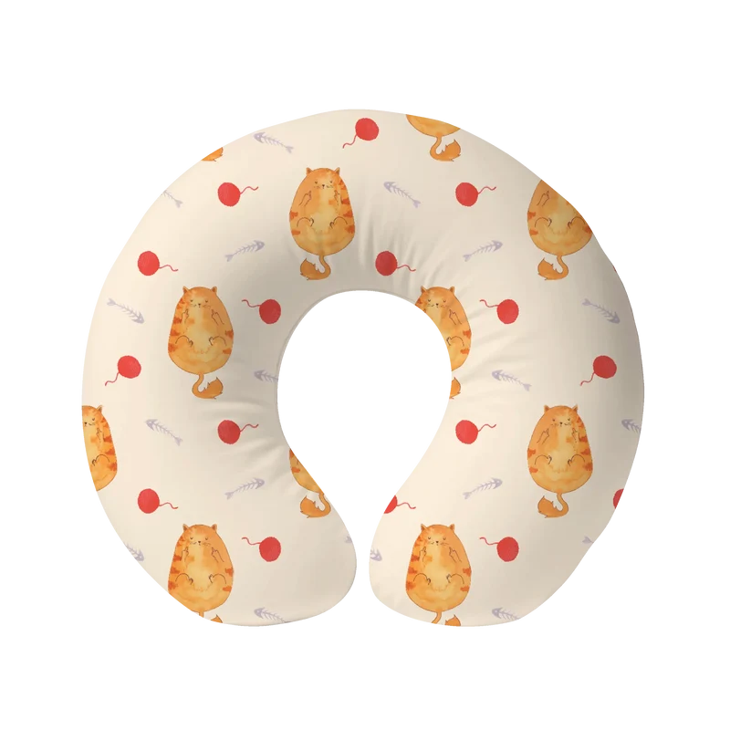 Nackenkissen Katze Mittelfinger Muster