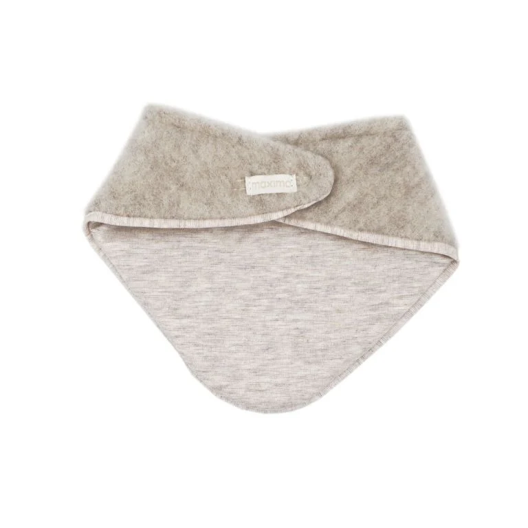 maximo GOTS BABY-Tuch, Wollfleece Jerseyfutter, düne
