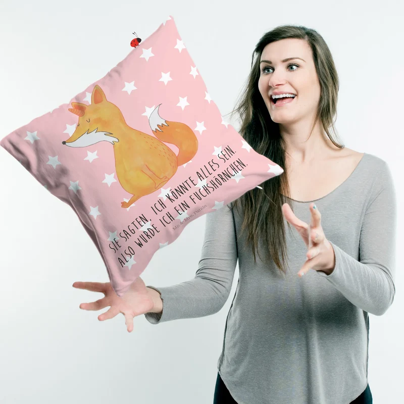 40x40 Kissen Einhorn Fuchs