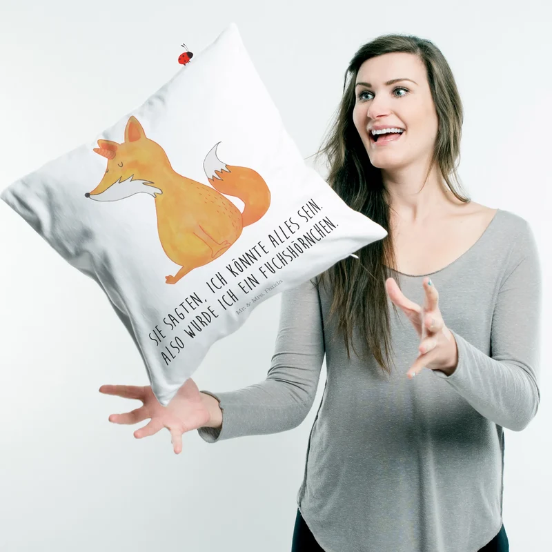 40x40 Kissen Einhorn Fuchs