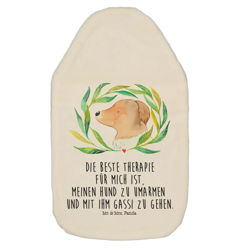 Wärmflasche Hund Blumen
