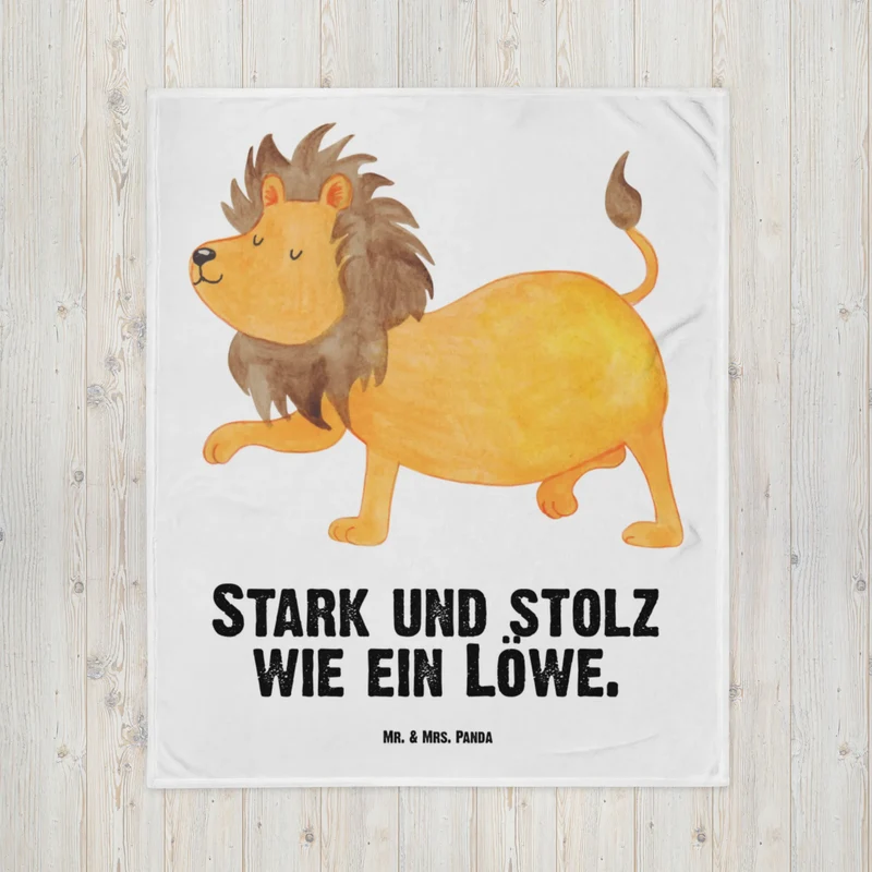 Babydecke Sternzeichen Löwe