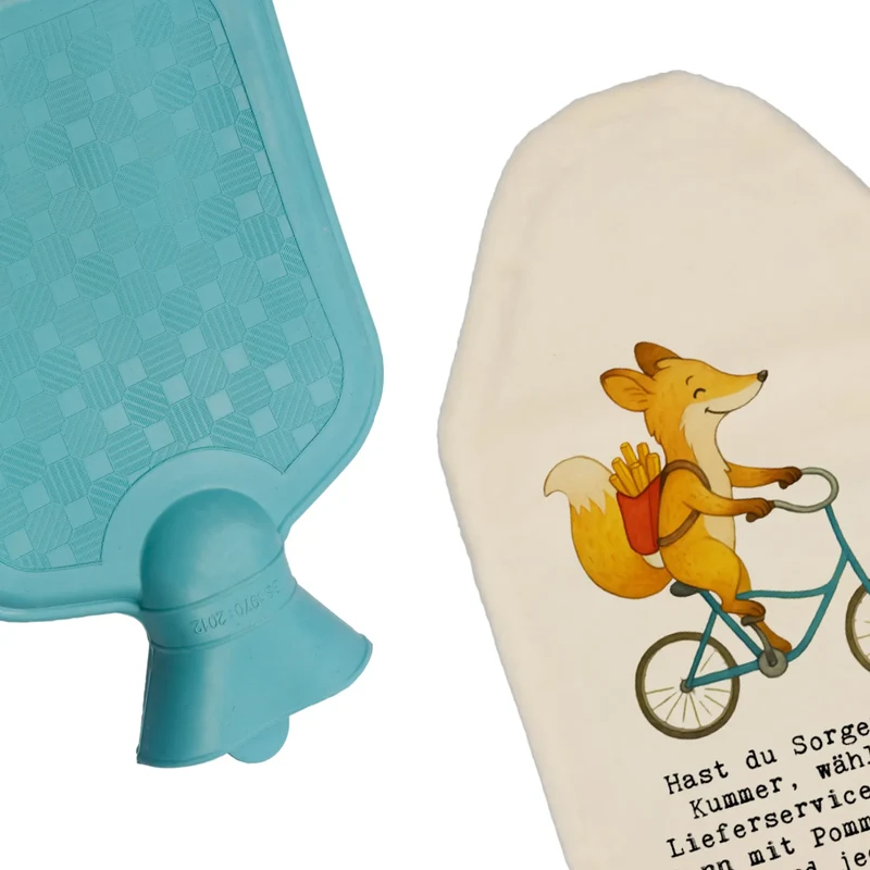 Wärmflasche Fuchs Lieferung Pommes
