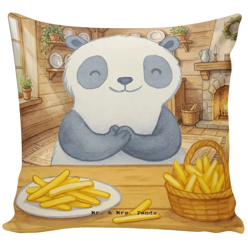 40x40 Kissen Panda Pommes Gebet Design